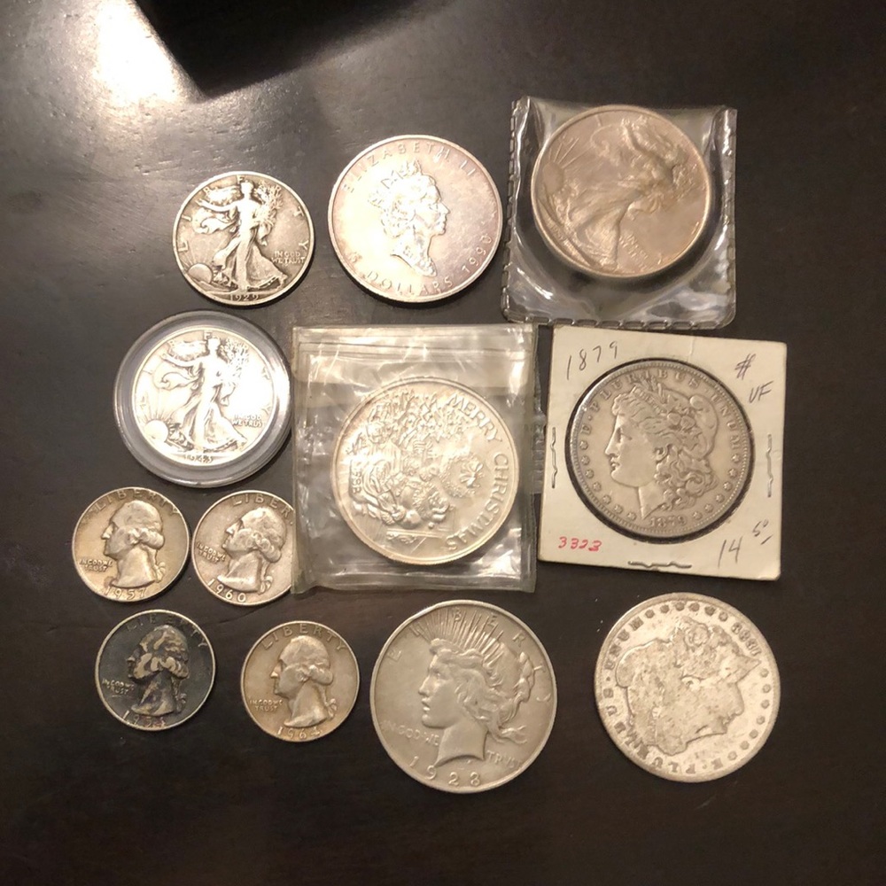 Mixed silver coins for sale